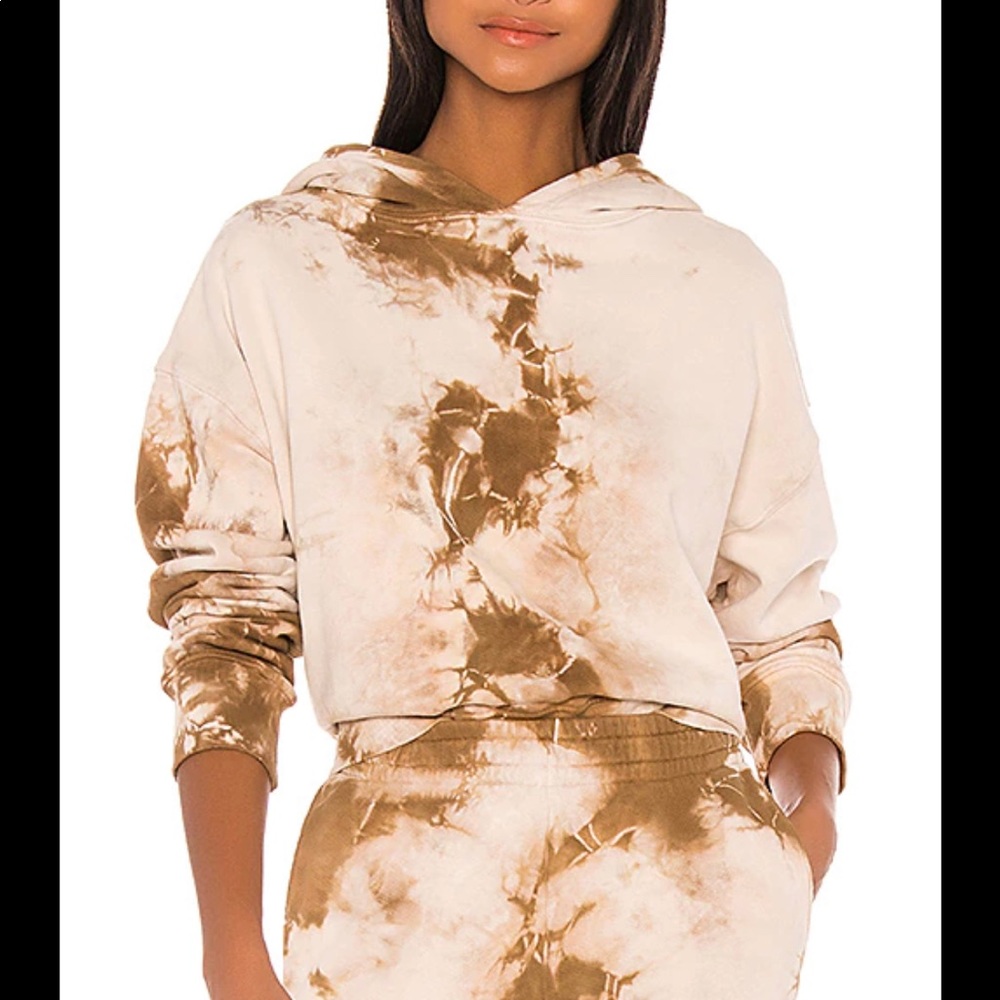Frankies Bikinis Tie Dye Burl hoodie